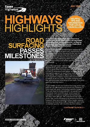 Front cover of the July edition of Highway Highlights