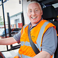 Image of driver of a Ugobus