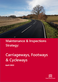 Cover of the Maintenance and Inspections Strategy, Carriageways, Footways and Cycleways - July 2019
