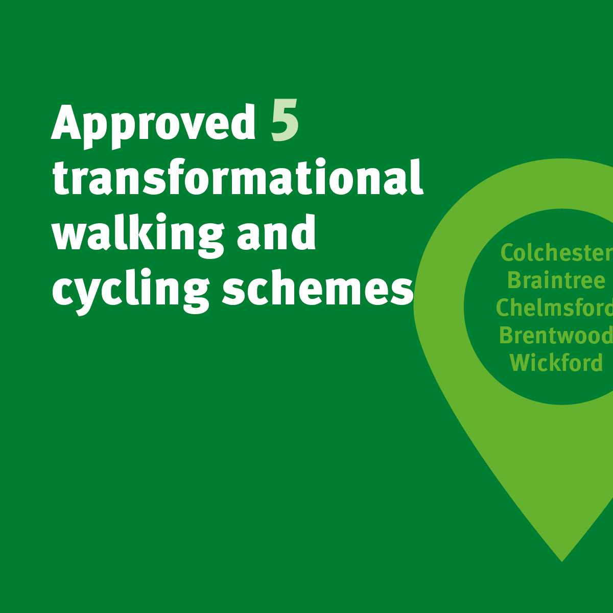 Approved 5 transformational walking and cycling schemes