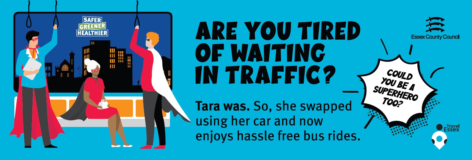 Are you tired of waiting in traffic? Tara was. So she swapped using her car and now enkoys hassle free bus rides. 
